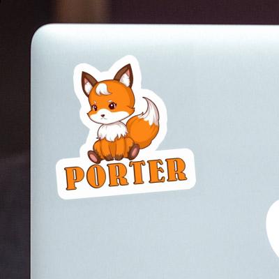 Fox Sticker Porter Notebook Image