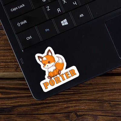 Fox Sticker Porter Notebook Image