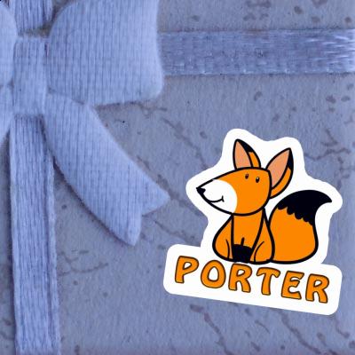 Fox Sticker Porter Notebook Image