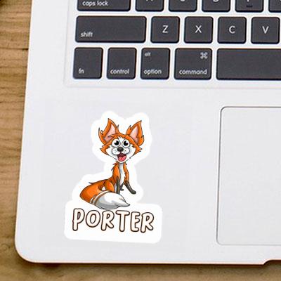 Porter Sticker Fox Laptop Image