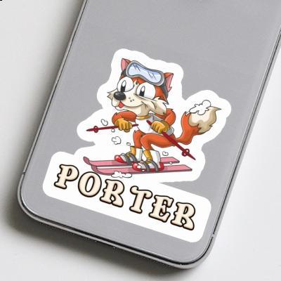 Aufkleber Skifahrer Porter Gift package Image