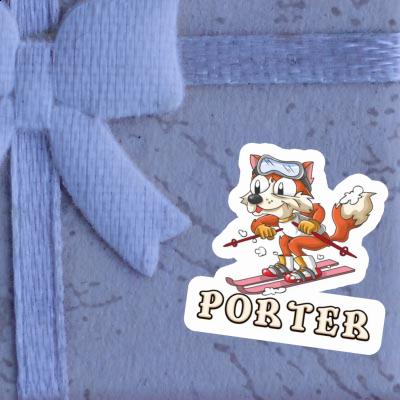 Aufkleber Skifahrer Porter Gift package Image