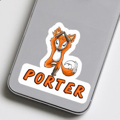 Sticker Yoga Fuchs Porter Notebook Image