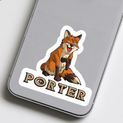 Porter Autocollant Renard Notebook Image