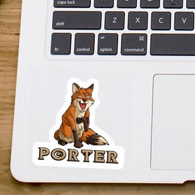 Sticker Fox Porter Notebook Image