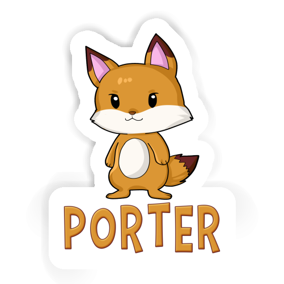 Sticker Fox Porter Notebook Image