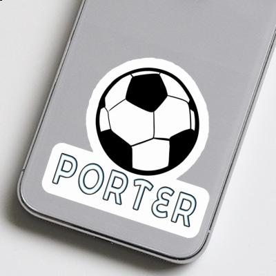 Autocollant Ballon de foot Porter Notebook Image