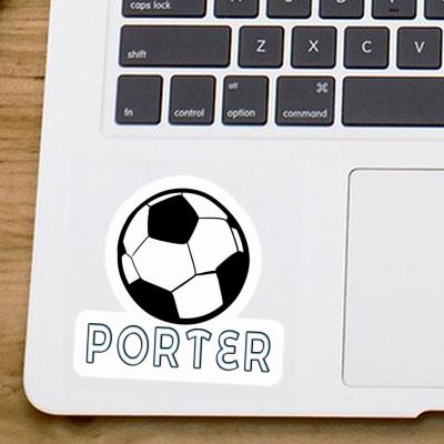 Autocollant Porter Ballon de foot Laptop Image