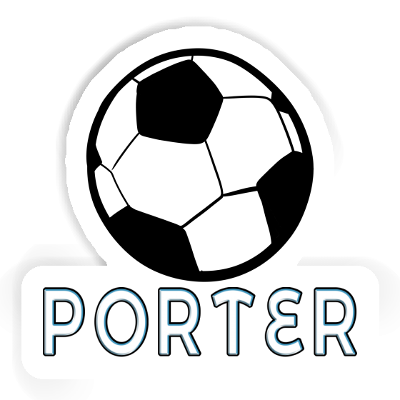 Sticker Football Porter Notebook Image