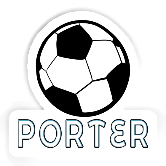 Sticker Football Porter Laptop Image