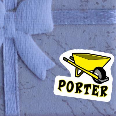 Wheelbarrow Sticker Porter Laptop Image