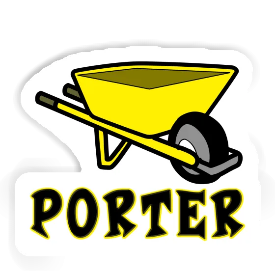 Porter Sticker Schubkarre Laptop Image