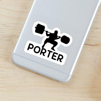 Sticker Porter Gewichtheber Notebook Image