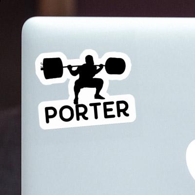 Sticker Porter Gewichtheber Gift package Image