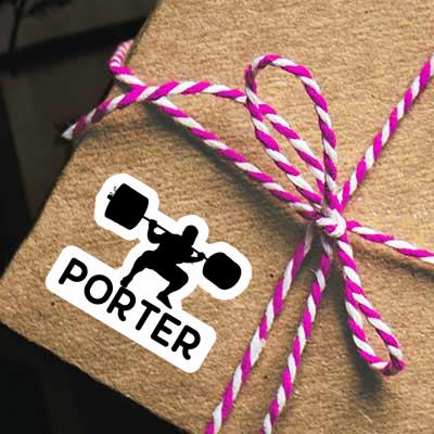 Sticker Porter Gewichtheber Gift package Image