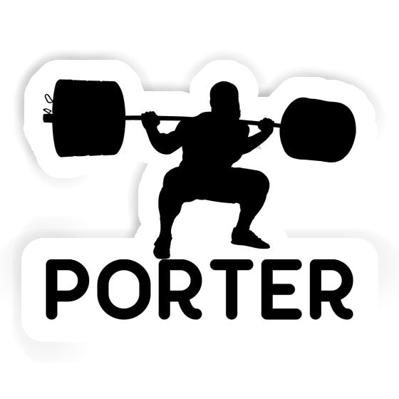 Sticker Porter Gewichtheber Image