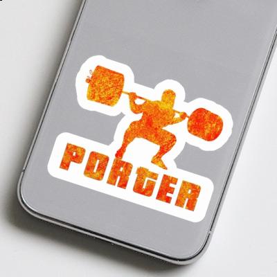 Porter Sticker Weightlifter Image