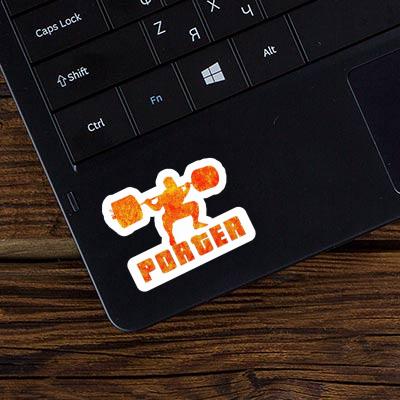 Porter Sticker Weightlifter Laptop Image