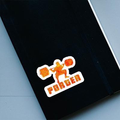 Porter Sticker Weightlifter Notebook Image