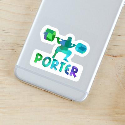 Porter Sticker Gewichtheber Gift package Image