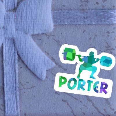 Porter Sticker Gewichtheber Notebook Image