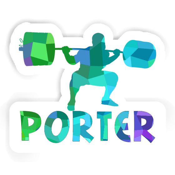 Porter Sticker Gewichtheber Laptop Image