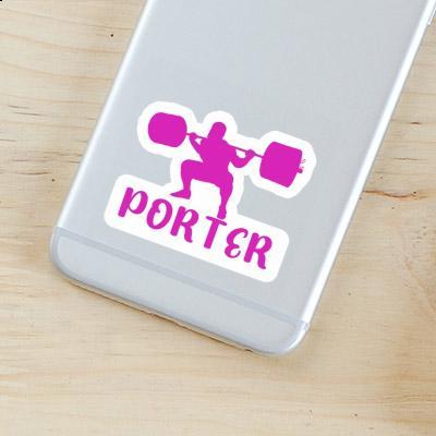 Sticker Porter Weightlifter Laptop Image