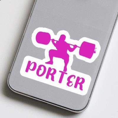 Sticker Porter Weightlifter Gift package Image