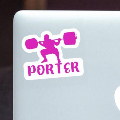 Sticker Porter Weightlifter Gift package Image