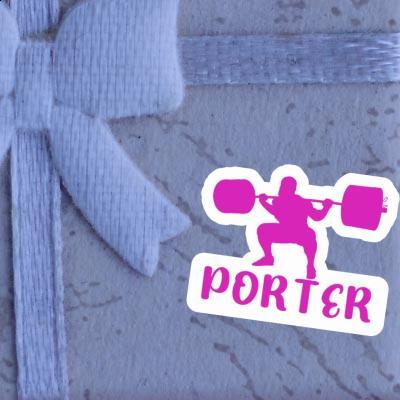 Sticker Porter Weightlifter Gift package Image