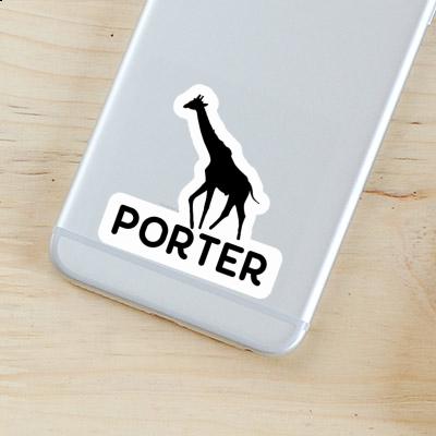 Porter Aufkleber Giraffe Gift package Image