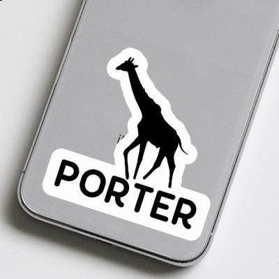 Autocollant Girafe Porter Gift package Image