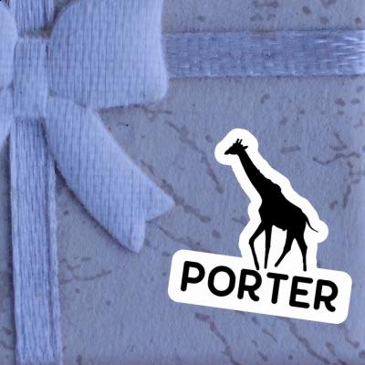 Porter Aufkleber Giraffe Image