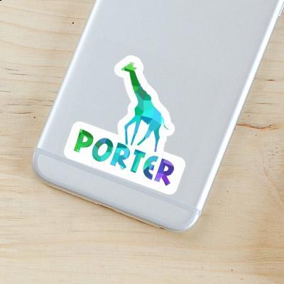 Porter Aufkleber Giraffe Gift package Image