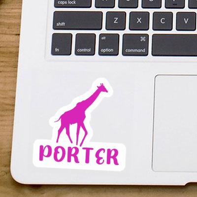Sticker Porter Giraffe Laptop Image