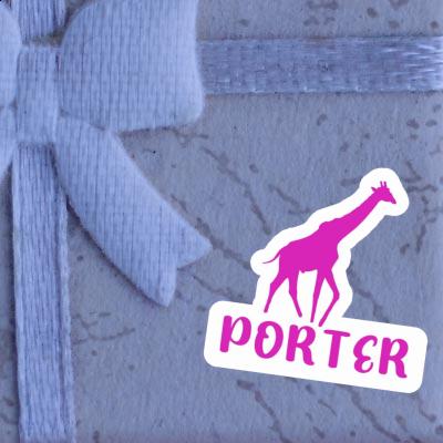 Sticker Porter Giraffe Gift package Image