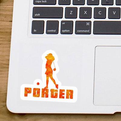 Golfer Sticker Porter Image