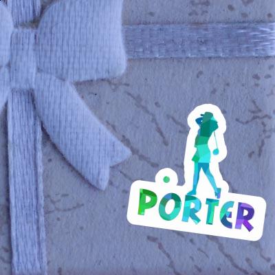 Porter Sticker Golfer Notebook Image