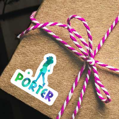 Porter Sticker Golfer Notebook Image