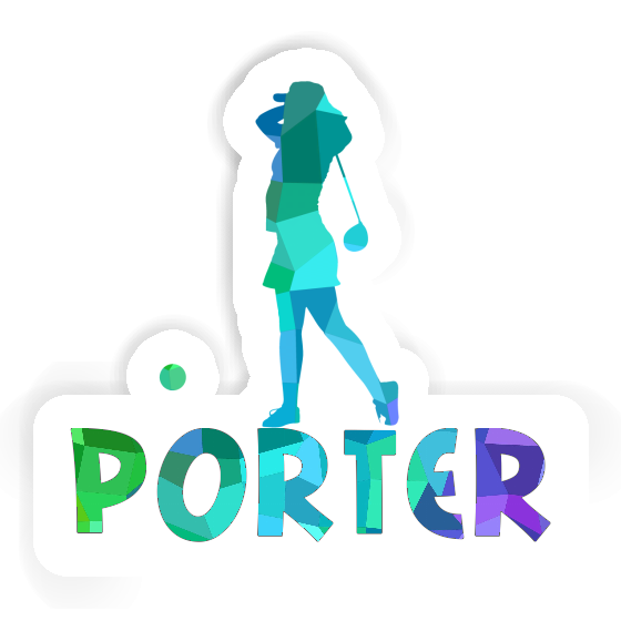 Porter Sticker Golfer Gift package Image