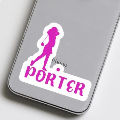 Sticker Golfer Porter Gift package Image