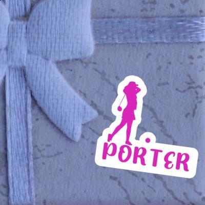 Sticker Golfer Porter Gift package Image