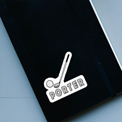 Sticker Golf Club Porter Notebook Image
