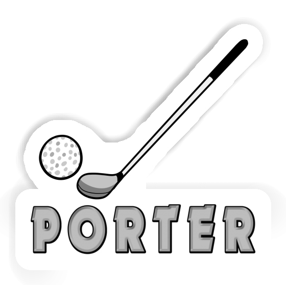 Aufkleber Golfschläger Porter Laptop Image