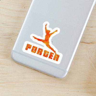 Sticker Porter Gymnast Notebook Image
