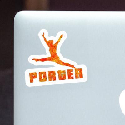 Autocollant Porter Gymnaste Laptop Image