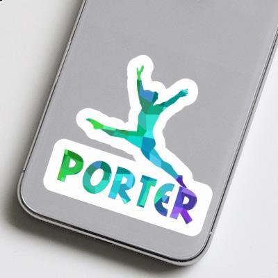 Sticker Porter Gymnast Notebook Image