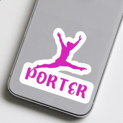 Porter Autocollant Gymnaste Notebook Image