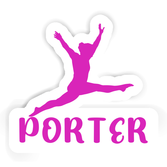 Sticker Gymnast Porter Notebook Image