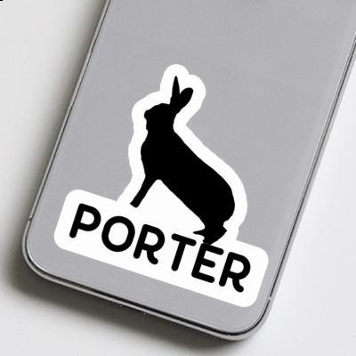 Porter Aufkleber Hase Image